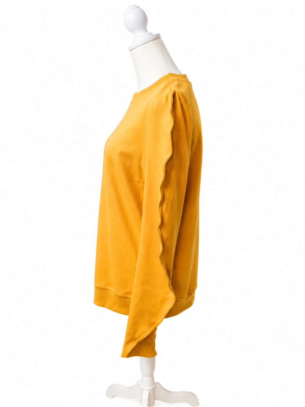 Doe & Rae Mustard Puff Sleeve Sweatshirt - Women - Picture 2 of 3